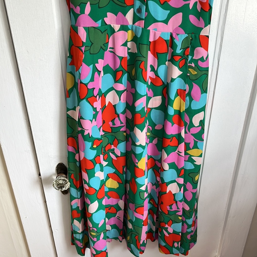 JCREW Pleated shirtdress in confetti floral - Picture 6 of 8